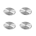YIANERM 32x32MM Circular Car Mount Metal Plate For All Magnetic Car Mount Cellphone Holder Pack of 4 (4 Pack-Silver)