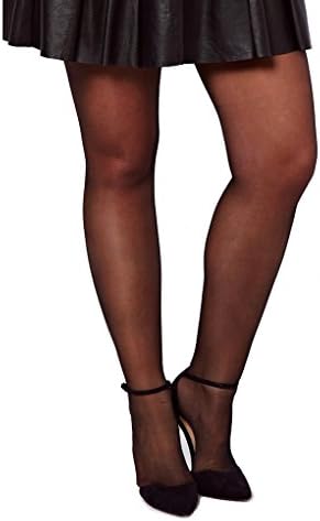 Pamela Mann 3 Pair Pack 15 Denier Sheer Tights Black 28-32 XXXL
