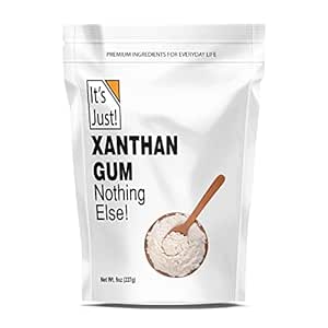 It's Just - Xanthan Gum, 8oz, Keto Baking, Non-GMO, Thickener for Sauces, Soups, Dressings, Packaging in USA