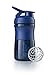 BlenderBottle SportMixer Tritan Grip Shaker Bottle, Navy/Navy, 20-Ounce