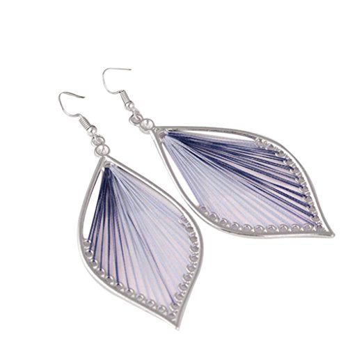 AIMTOPPY Women Jewelry, Vintage Tribal Feathers Antique Silver Dream Catcher Dangle Earrings (Silver, free)