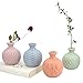 GeLive Ceramic Ikebana Vase, Flower Arrangement, Decorative Bud Hydroponics Container, Reed Diffuser (Colorful 4 Pack)