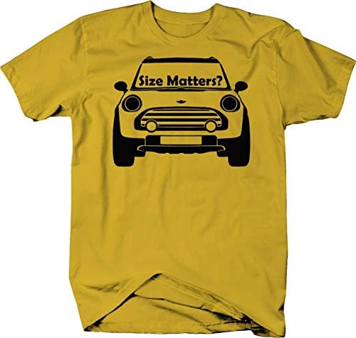 Mini Cooper Size Matters Front Funny Racing Color Tshirt