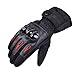 Chitone Motorcycle Gloves Winter Waterproof Motorbike Motocross Gloves (X-Large, Black)