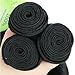 Golden Rule Brazilian Kinky Curly Hair Weave 100% Human Hair Extensions Natural Color Mixed Length (24 26 28)