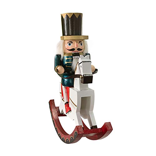 O-Toys Wooden Nutcracker Ornaments Christmas Decoration Figures Puppet Toys Home Decor (12 Inch) (Knight)