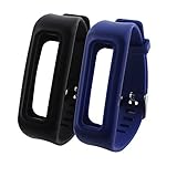 Feelily Watchband-style Replacement Wrist Band (2016 Latest Fashion) with Buckle for Fitbit One Wireless Fitness Tracker (No Tracker) (Black,Deep Blue)