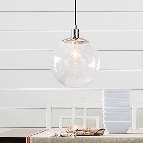 LightInTheBox 60W E27 Pendent Light in Glass Ball Feature Morden Simple Home Ceiling Light Fixture