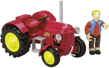 red tractor toy