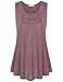 Messic Women's Sleeveless Round Neck A Line Loose Fitting Tank Tops