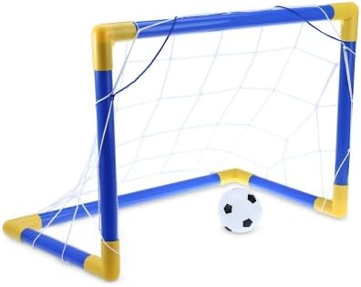 Mini Football Soccer Goal Post Net Set with Pump Indoor Outdoor Kids Sport Toy