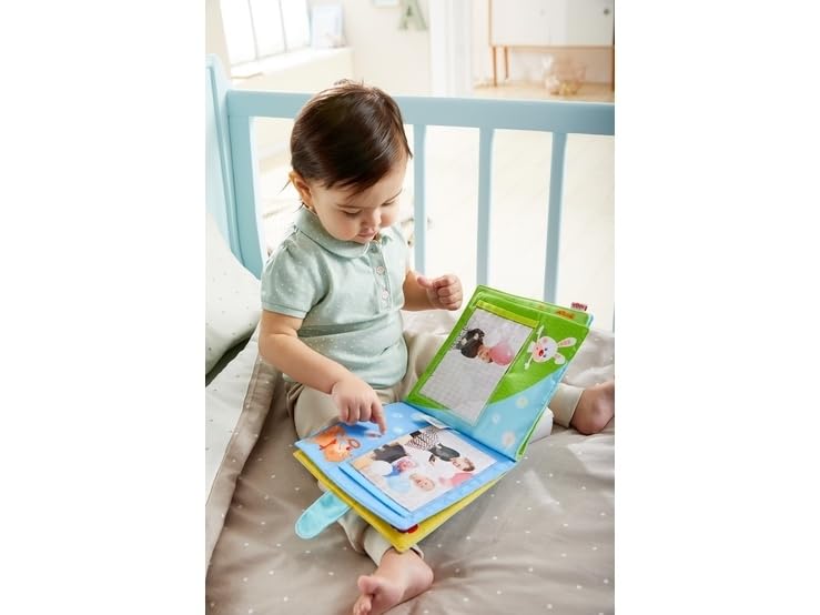 HABA My First Photo Album - Soft Fabric Baby Book, Baby Album Fits (8) 4