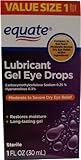 Lubricant Gel Drops for Moderate-Severe Dry Eye Relief 1oz by Equate, Compare to GenTeal