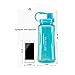 GTI Large Capacity Sports Water Bottle, BPA Free Wide Mouth Portable Big Plastic Bottle Leak Proof Space Cup Travel Mugs with Scale Straw Strap
