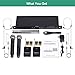 Phenyx Pro 4-Channel UHF Wireless Microphone System, Cordless Mic Set with Handheld/Lapel/Headset/Bodypack, Rugged Metal Build, Fixed Frequency, Long Range, Ideal for Karaoke,Church,Events(PTU-5000C)