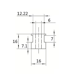 WINSINN GT2 Pulley 20 Teeth 6mm bore 6mm Width 20T