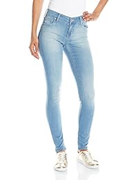 Pantalón de Celebrity Pink Jeans pantalón de mezclilla para dama a media cintura corte skinny con tela elástica