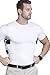 AC UNDERCOVER Concealed Carry Shirt for Men CCW Tactical Holster Shirt Holster Shirt Concealed Holster Compression Shirt (White, X-Large)