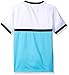 adidas Boys Tennis Court Tee, White/Samba Blue/Black, Medium