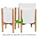 AmazeFan Adjustable Plant Stand, Mid Century Bamboo Flower Pot Holder Fits up to 12 Inch Pots Natural Wood Grain for Indoor Outdoor Modern Home Decor (Planter Not Included)thumb 4