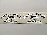 2 Old Style John Deere Die Cut Decals