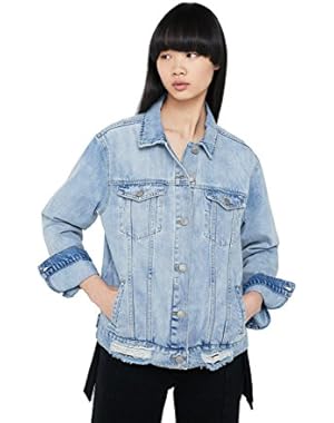 Mango Women's Oversize Denim Jacket