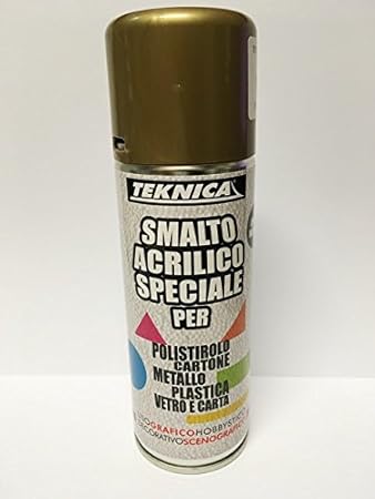 vernice spray oro per cartone