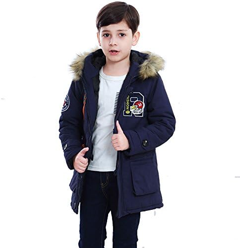 Big Boys Down Coat Winter Outwear Cotton Jacket Thick Overcoat Size 10-20