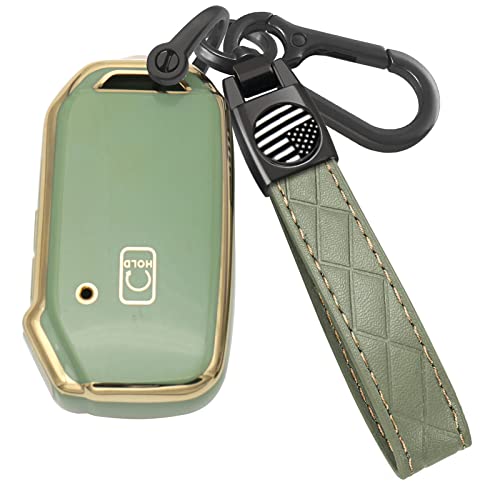 Wonys for Kia Key Fob Cover Soft Buttons TPU Protection Car