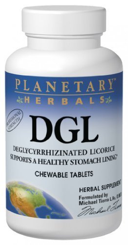 Planetary Herbals DGL, Chewable Tablets, 200 tablets (Pack of 2) by Planetary Formulas
