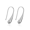 Bijoux Boucles d’oreilles pendantes en forme de larme Dos boucle d’oreille Plaqué argent un boîte-cadeau Femme Fille