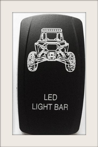 Rocker Switch RZR LED lightbar 12v XP900 RZR UTV SxS [Red backlight]