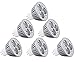 CTKcom MR16 3W LED Bulb(6 Pack)-Warm White 2700K LED Bulbs 35W Halogen Equivalent Ultra Bright 60 Degree Beam Angle Recessed Track Light Landscape 300 Lumens MR16 Spot Lamps 12V