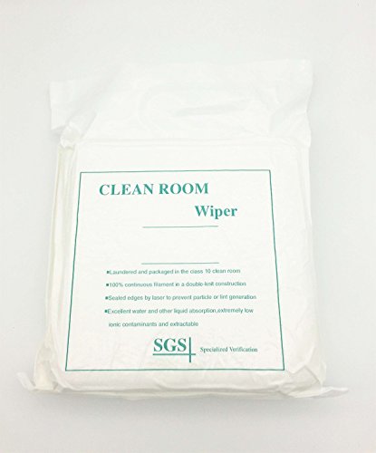 41K1FCGgpiL 150 pcs/Bag, 6''x6'', Clean Room Wiper,100% Polyester LCD PCB Cleanroom Wipe,Double-Knit cleanroom Cloth no-Run… - Image 7