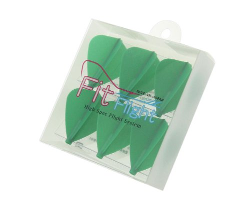 Cosmo Darts 6 Pack Fit Flight - Kite Dart Flight (Green)