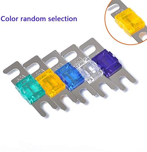 gfjfghfjfh 5 Pcs/set 30A/40A/60A/80A/100A Mini ANL Bolt Fork Fuse Kit Car Audio Circuit Breaker