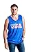 USA Mesh Reversible Tank Top | American Pride, Merica Unisex Patriot Party Tank-Medium
