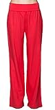 Lydia Co Women's Comfy Waist Fold Over Wide Leg Colorful Linen Pants