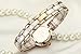 KASHIDUN.Women's Wrist Watch Diamond Dial Rose Gold-Tone High-tech White Ceramic Bracelet Watch.ZQ