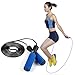 YINGNEW Jump Rope with Adjustable & Comfortable Handles, Jumping Rope for MMA Cross Fitness Training, Boxing and Exercise