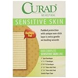 CURAD Sensitive Skin Strips Spots, 50 Count, 3 pack