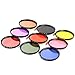 K&F Concept 67mm 9pcs Round Full Color Filter Set Orange Blue Grey Red Green Brown Yelow Purple Pink Lens Accessory Filter Kit + Filter Pouch