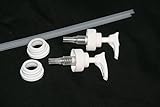 Soap Pumps - 12 ct White Plastic 1cc Soap Dispenser Pumps and Collar Rings for your Mason Jar Soap Dispensers, Bottles or other DIY Crafts