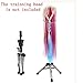 WAM Direct Mini Adjustable Tripod Stand Holder Hairdressing Training Head Mold Mannequin Salon Hair Clamp with a beautiful box