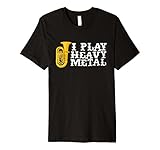 Men's I Play Heavy Metal Tuba Marching Band Geek Soft T-Shirt XL Black
