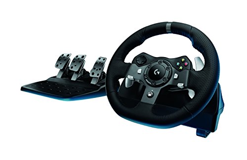 Logitech G920 Dual-Motor Feedback Driving Force Racing Wheel with Responsive Pedals for Xbox One