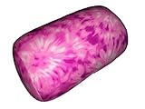 Microbead Bolster Cylindrical Tie Dye Roll Pillow (Pink)