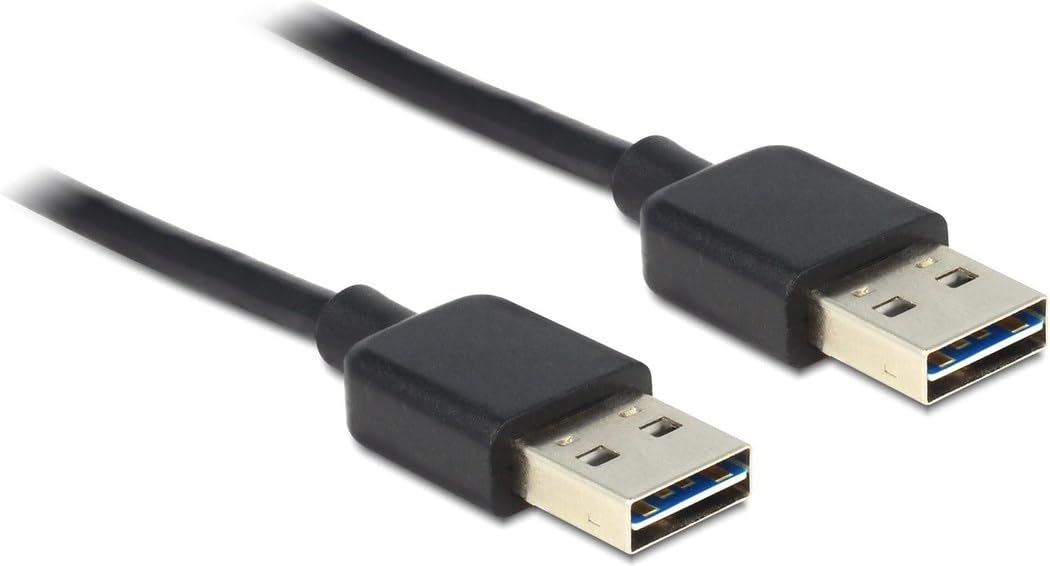 DeLOCK Easy Cable USB 2.0-A Male to Male 2 m Black