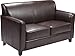 Flash Furniture HERCULES Diplomat Series Brown LeatherSoft Loveseat