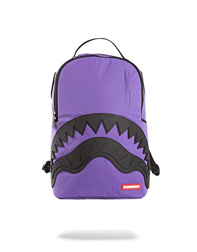 Sprayground- 3m purple black rubber shark backpack ( reflective )
